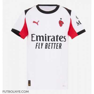 Camiseta AC Milan Christopher Nkunku #18 Visitante Equipación para mujer 2025-26 manga corta Camiseta AC Milan Christopher Nkunku #18 Visitante Equipación para mujer 2025-26 manga corta